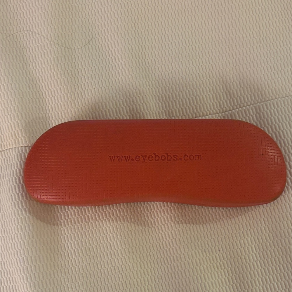 Eyebobs Orange Glasses Case